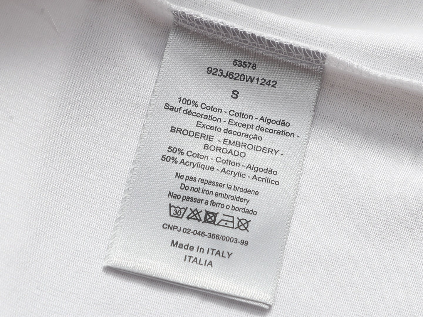 Dior Minimalist CD Embroidered Logo T-Shirt