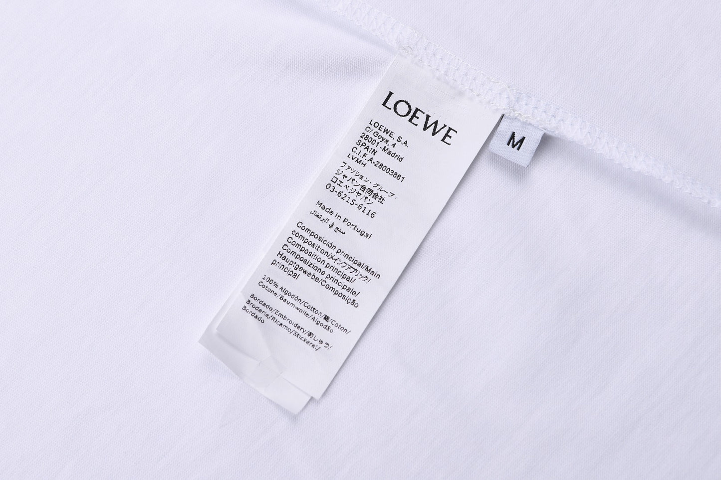 Loewe Embroidered Logo Cotton T-Shirt – 26SS