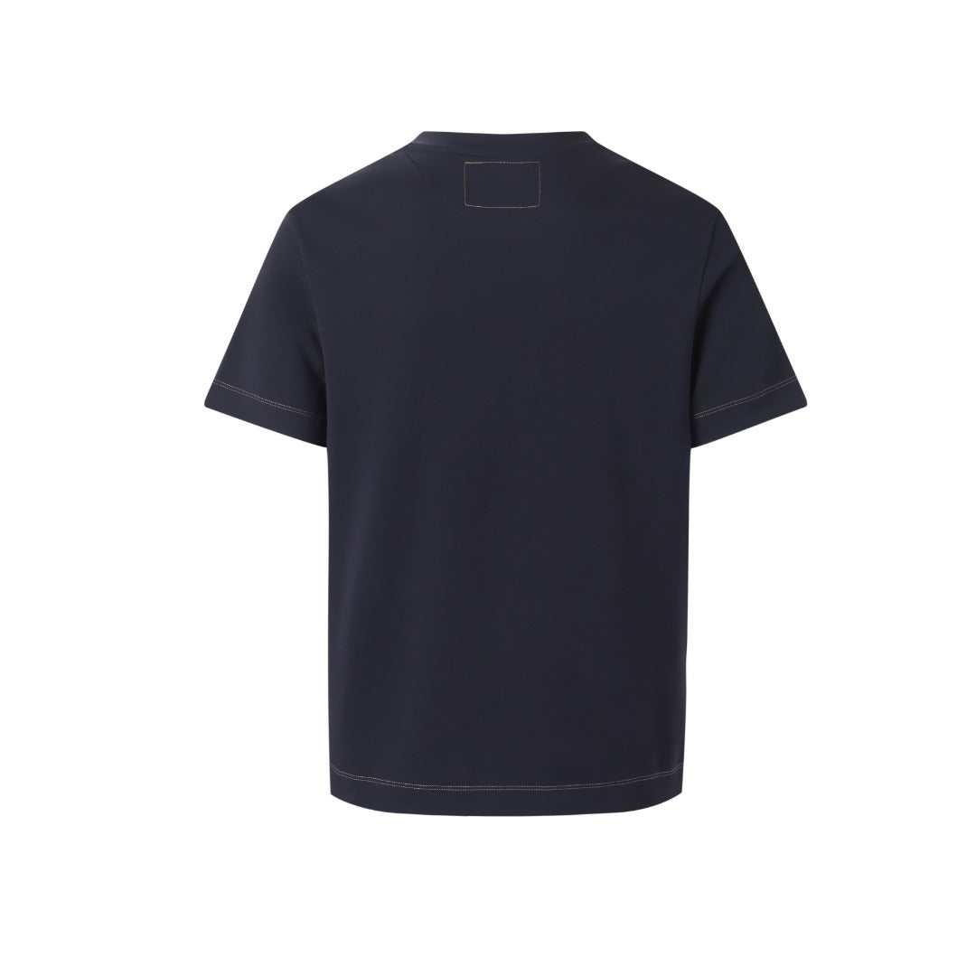 Fendi Leather Patch Short-Sleeve T-Shirt