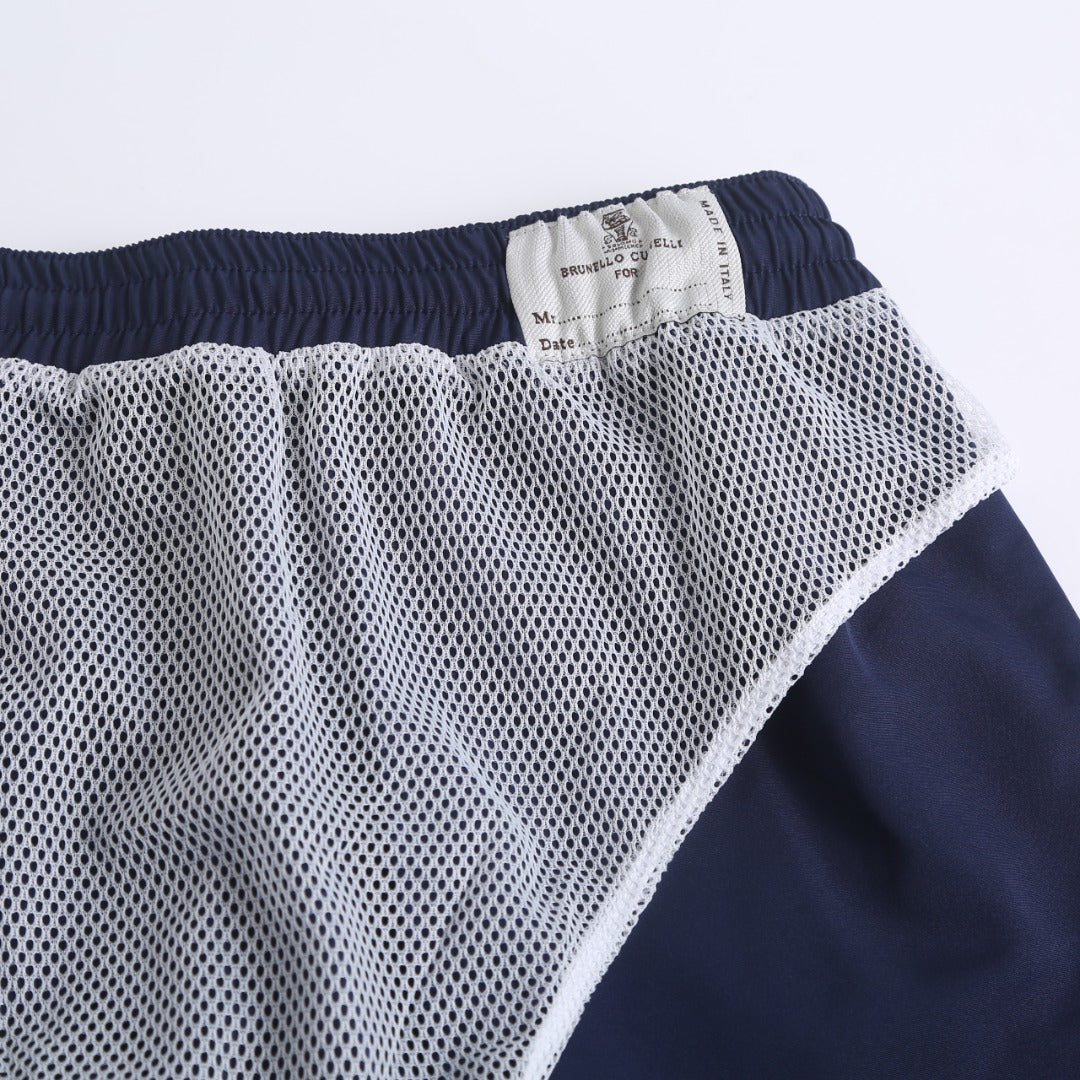 Brunello Cucinelli Embroidered Swim Trunks
