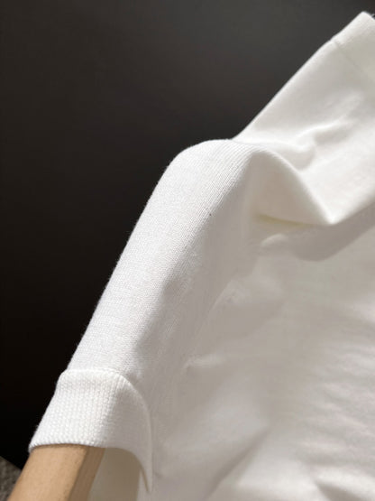 Zegna Embroidered Combed Cotton Short-Sleeve T-Shirt – Summer Collection – 2026