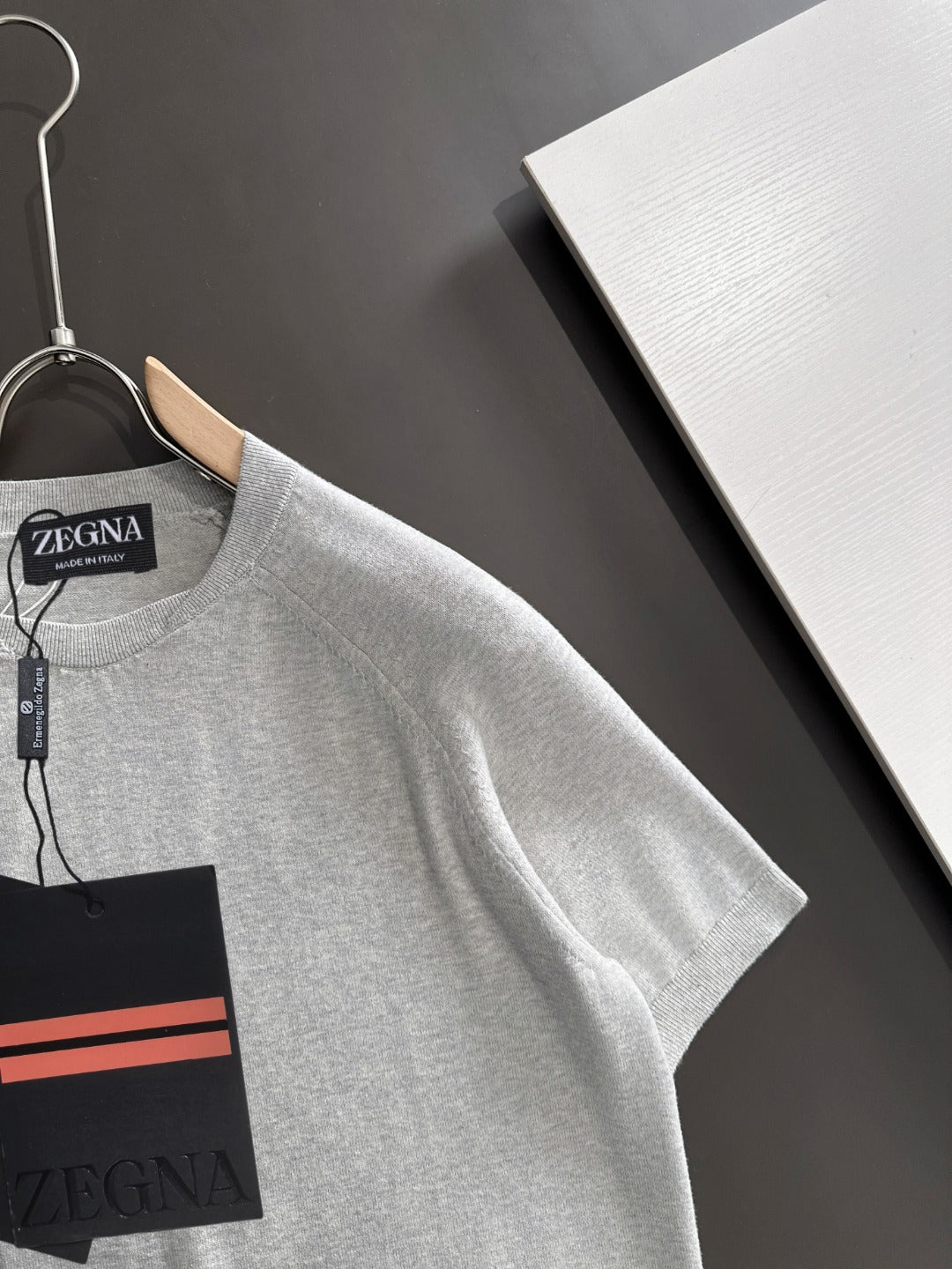 Zegna Embroidered Combed Cotton Short-Sleeve T-Shirt – Summer Collection – 2026