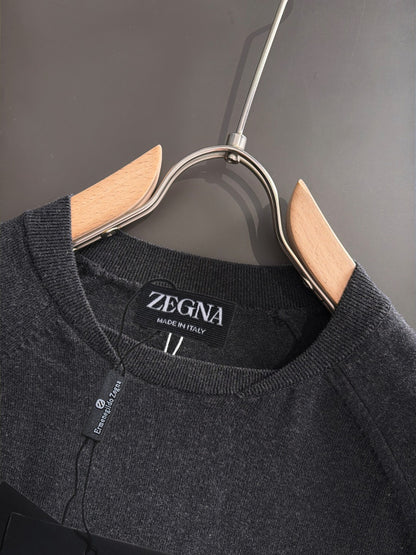 Zegna Embroidered Combed Cotton Short-Sleeve T-Shirt – Summer Collection – 2026