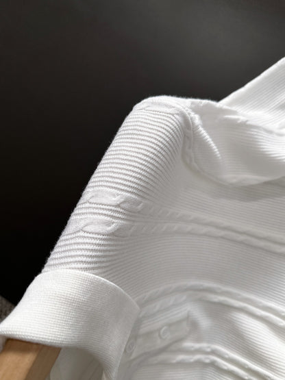 Zegna Embroidered Combed Cotton Short-Sleeve T-Shirt – Summer Collection – 2026