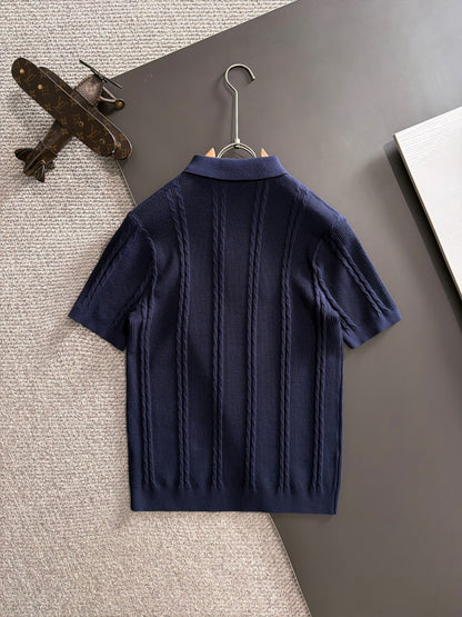 Zegna Embroidered Combed Cotton Short-Sleeve T-Shirt – Summer Collection – 2026