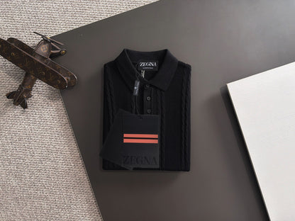 Zegna Embroidered Combed Cotton Short-Sleeve T-Shirt – Summer Collection – 2026