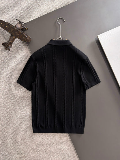 Zegna Embroidered Combed Cotton Short-Sleeve T-Shirt – Summer Collection – 2026