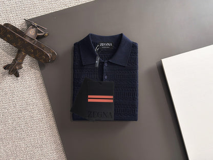 Zegna Embroidered Combed Cotton Short-Sleeve T-Shirt – Summer Collection – 2026
