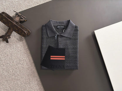 Zegna Embroidered Combed Cotton Short-Sleeve T-Shirt – Summer Collection – 2026
