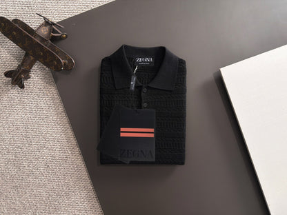 Zegna Embroidered Combed Cotton Short-Sleeve T-Shirt – Summer Collection – 2026
