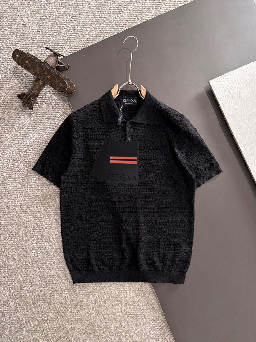 Zegna Embroidered Combed Cotton Short-Sleeve T-Shirt – Summer Collection – 2026