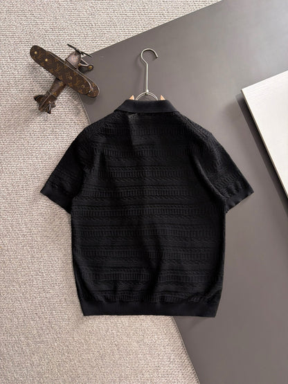Zegna Embroidered Combed Cotton Short-Sleeve T-Shirt – Summer Collection – 2026
