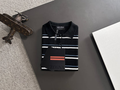 Zegna Embroidered Combed Cotton Short-Sleeve T-Shirt – Summer Collection – 2026