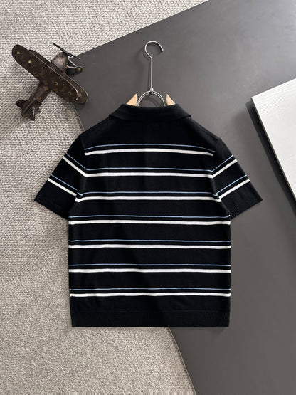 Zegna Embroidered Combed Cotton Short-Sleeve T-Shirt – Summer Collection – 2026