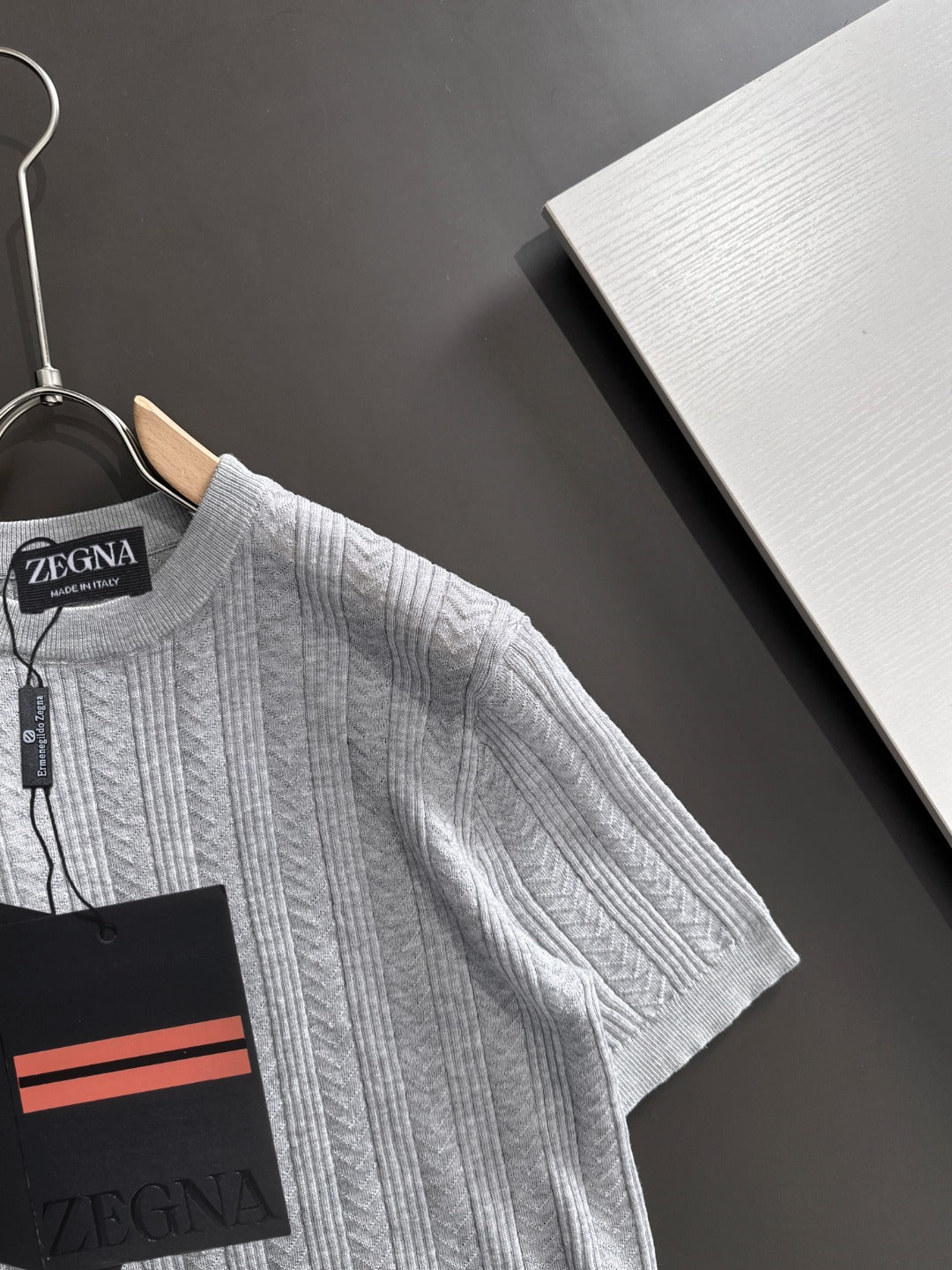 Zegna Embroidered Combed Cotton Short-Sleeve T-Shirt – Summer Collection – 2026