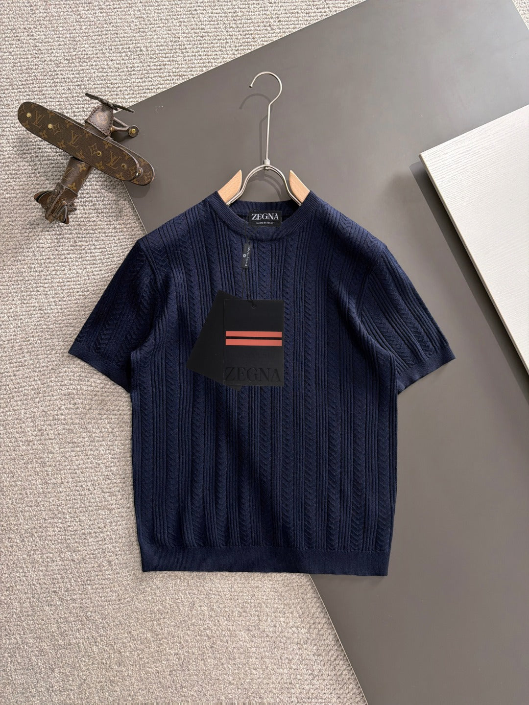 Zegna Embroidered Combed Cotton Short-Sleeve T-Shirt – Summer Collection – 2026