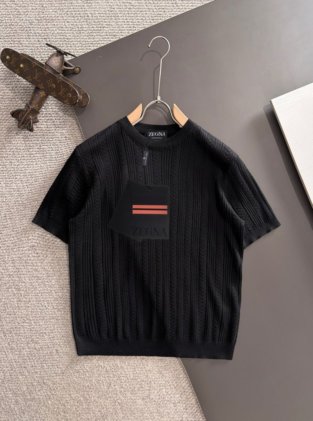 Zegna Embroidered Combed Cotton Short-Sleeve T-Shirt – Summer Collection – 2026