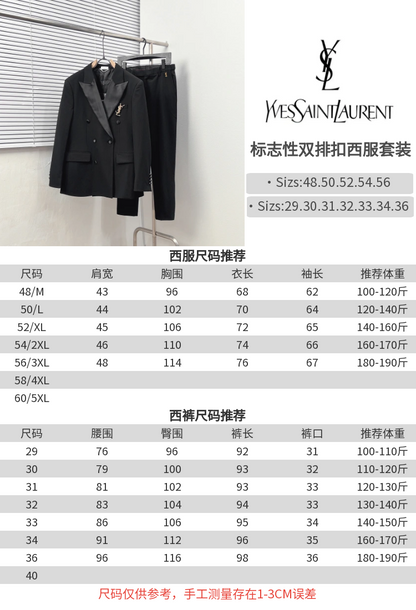 Saint Laurent Iconic Double-Breasted Trousers