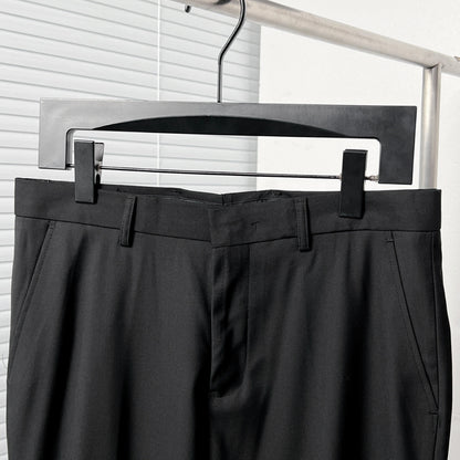Dior Black Corduroy Peak Lapel Trousers