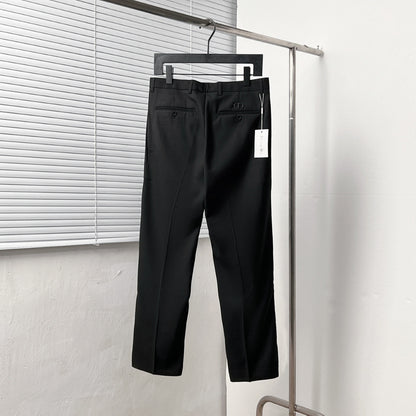 Dior Black Corduroy Peak Lapel Trousers