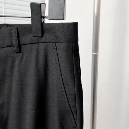 Dior Black Corduroy Peak Lapel Trousers