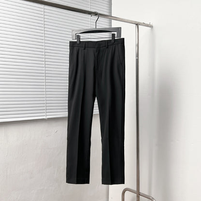 Dior Black Corduroy Peak Lapel Trousers