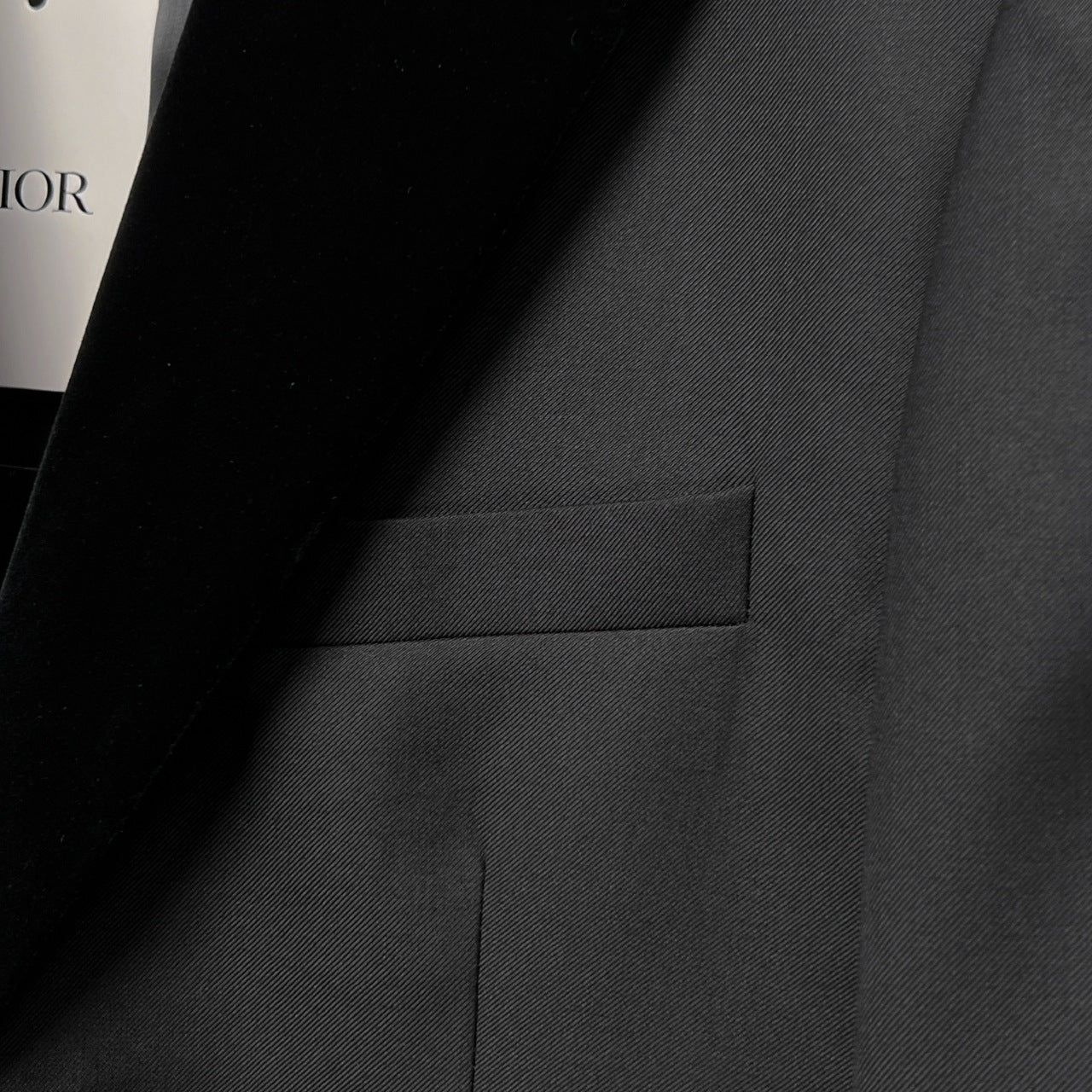 Dior Black Corduroy Peak Lapel Blazer