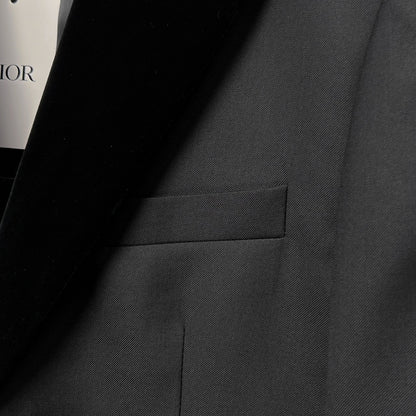 Dior Black Corduroy Peak Lapel Blazer