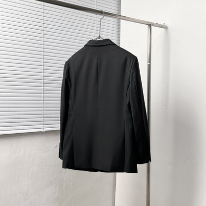Dior Black Corduroy Peak Lapel Blazer