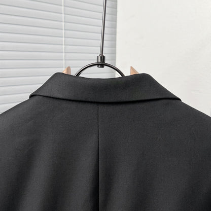 Dior Black Corduroy Peak Lapel Blazer