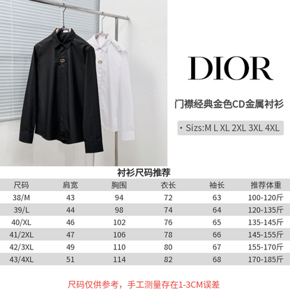 Dior Classic CD Metal Placket Shirt